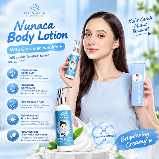 NUNACA Body Lotion dengan klaim kulit sehat cerah lebih cepat